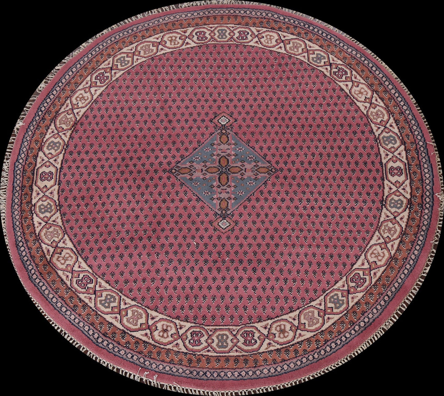 Pink Botemir Round Area Rug 7x7