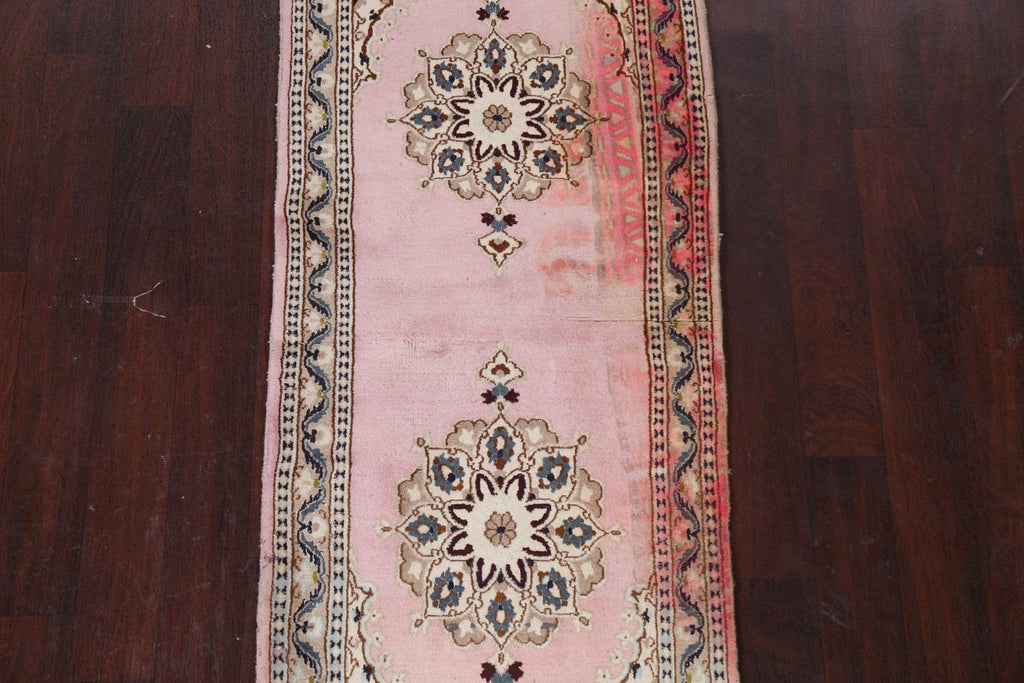 Handmade Nain Persian Wool Rug 3x6