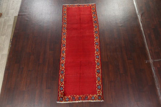 Red Kashan Persian Runner Rug 3x9