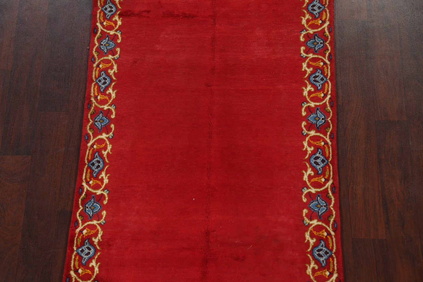 Red Kashan Persian Runner Rug 3x9