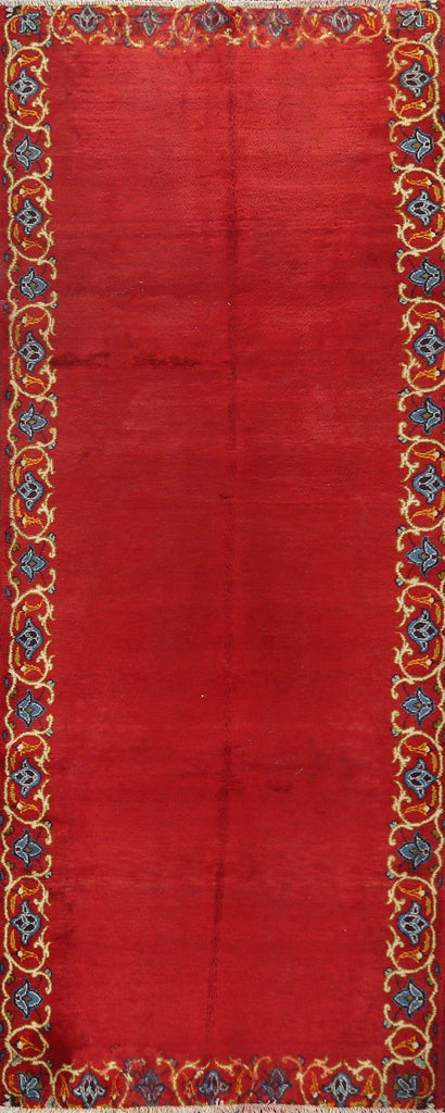 Red Kashan Persian Runner Rug 3x9