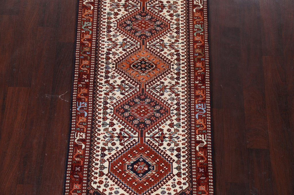 Handmade Yalameh Persian Wool Rug 3x6