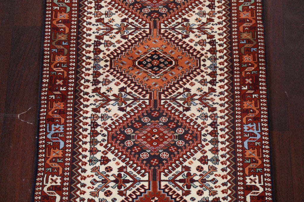 Handmade Yalameh Persian Wool Rug 3x6