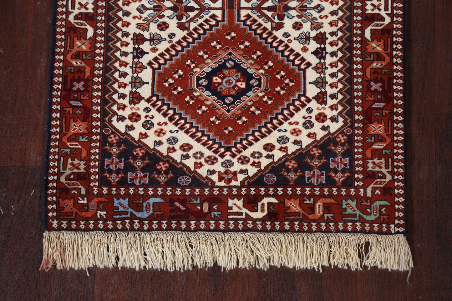 Handmade Yalameh Persian Wool Rug 3x6