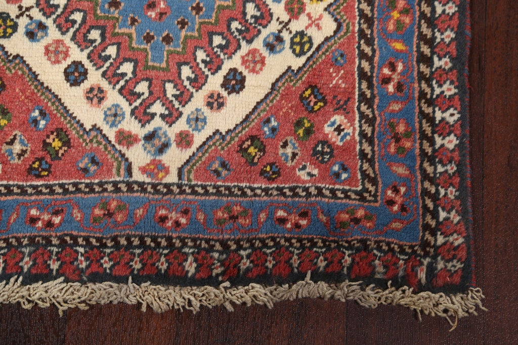 Vegetable Dye Yalameh Persian Handmade Rug 2x5