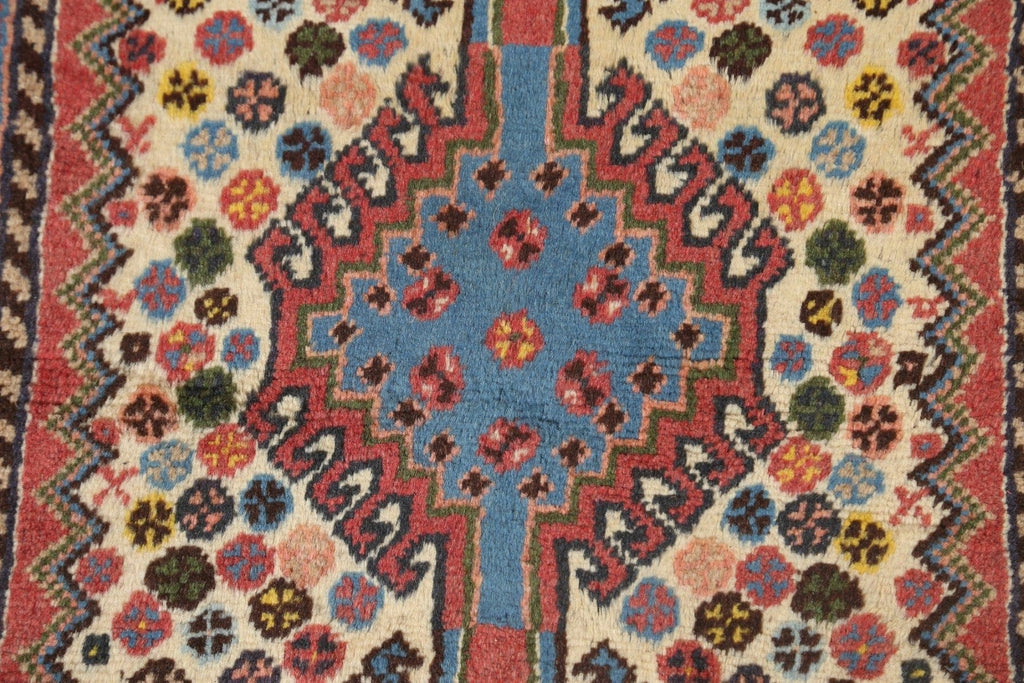 Vegetable Dye Yalameh Persian Handmade Rug 2x5