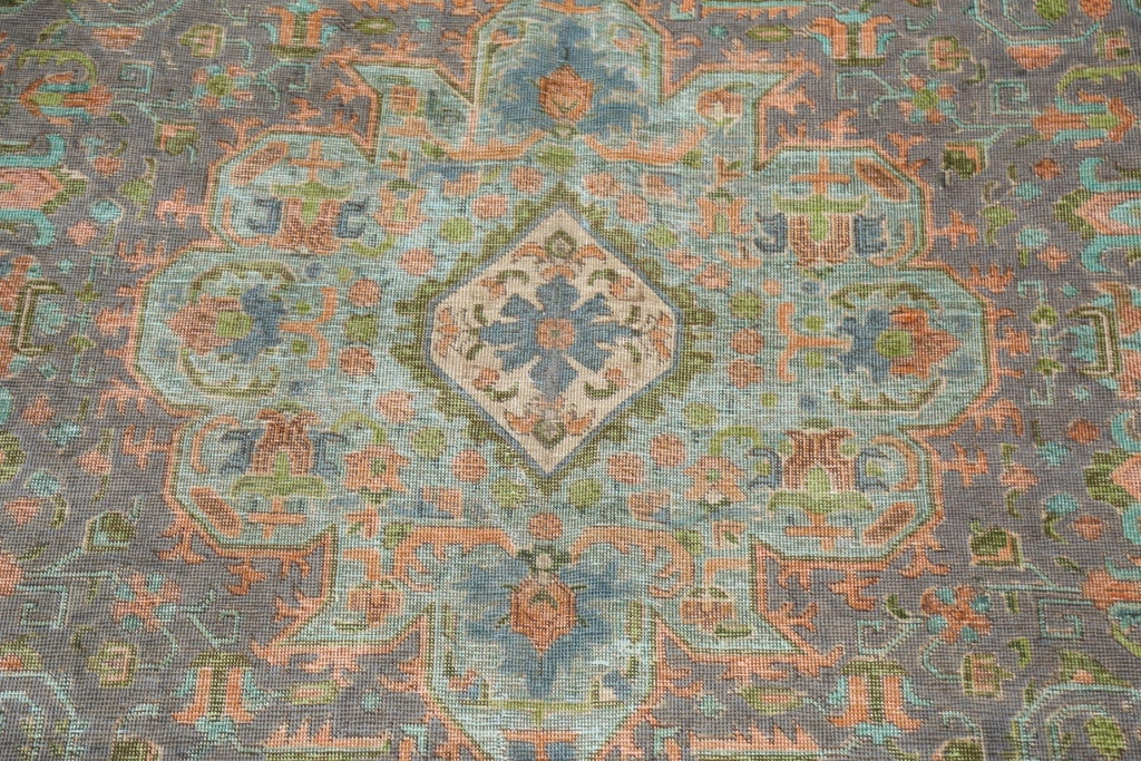 Antique Distressed Tabriz Persian Area Rug 10x13