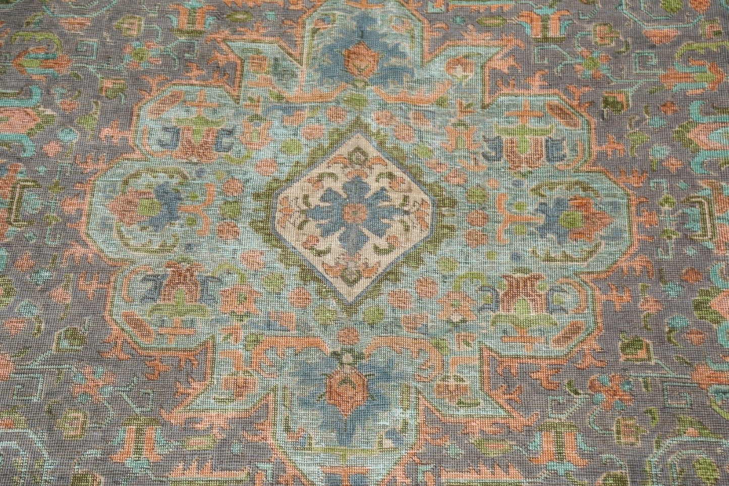 Antique Distressed Tabriz Persian Area Rug 10x13