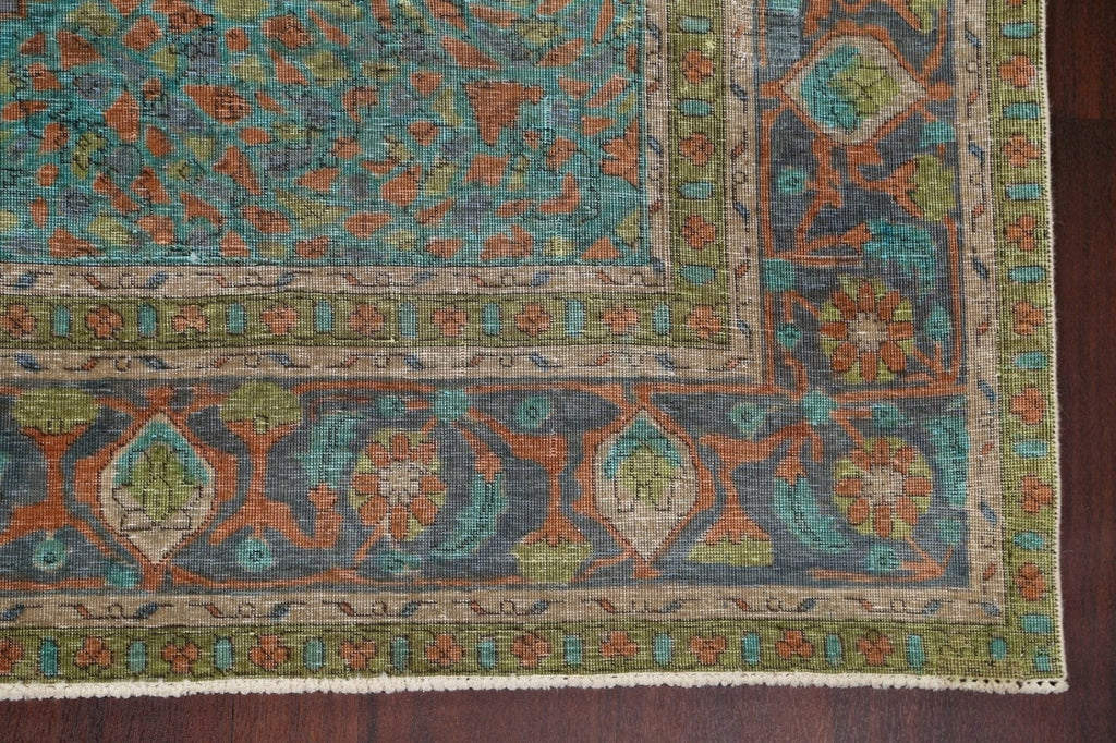 Distressed Tabriz Persian Area Rug 10x13