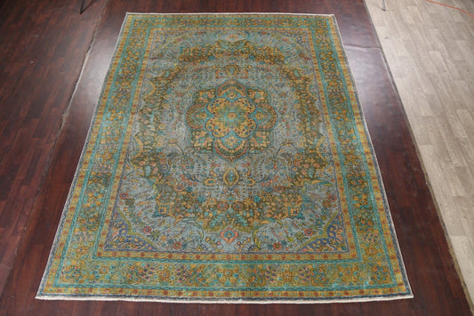 Distressed Tabriz Persian Area Rug 10x12