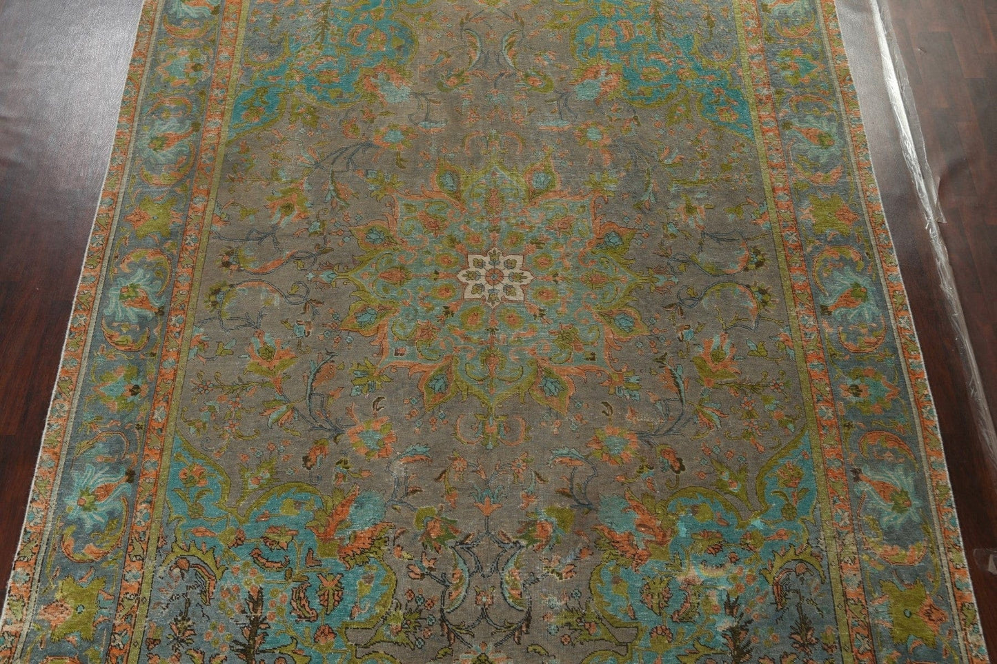 Distressed Tabriz Persian Area Rug 9x13