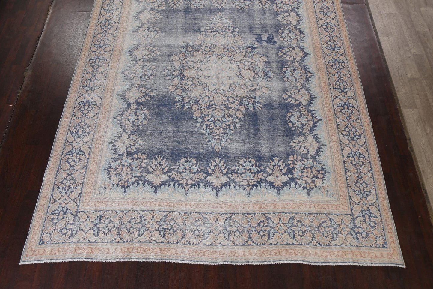 Distressed Kerman Persian Area Rug 10x13