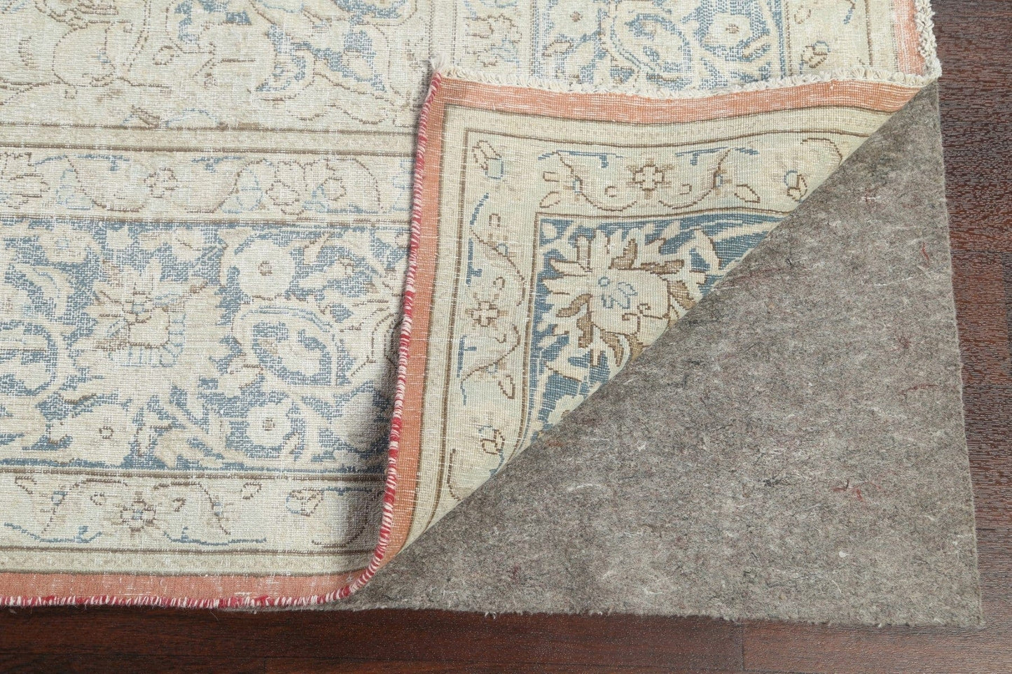 Muted Distressed Kerman Persian Area Rug 10x12