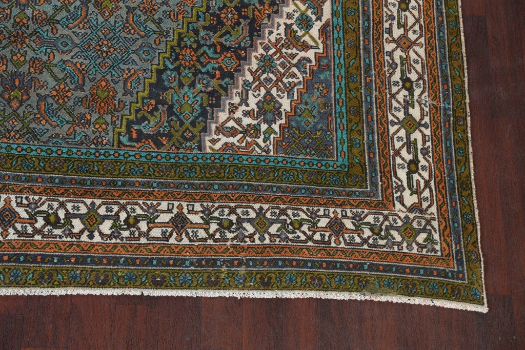 Geometric Hamedan Persian Area Rug 10x14