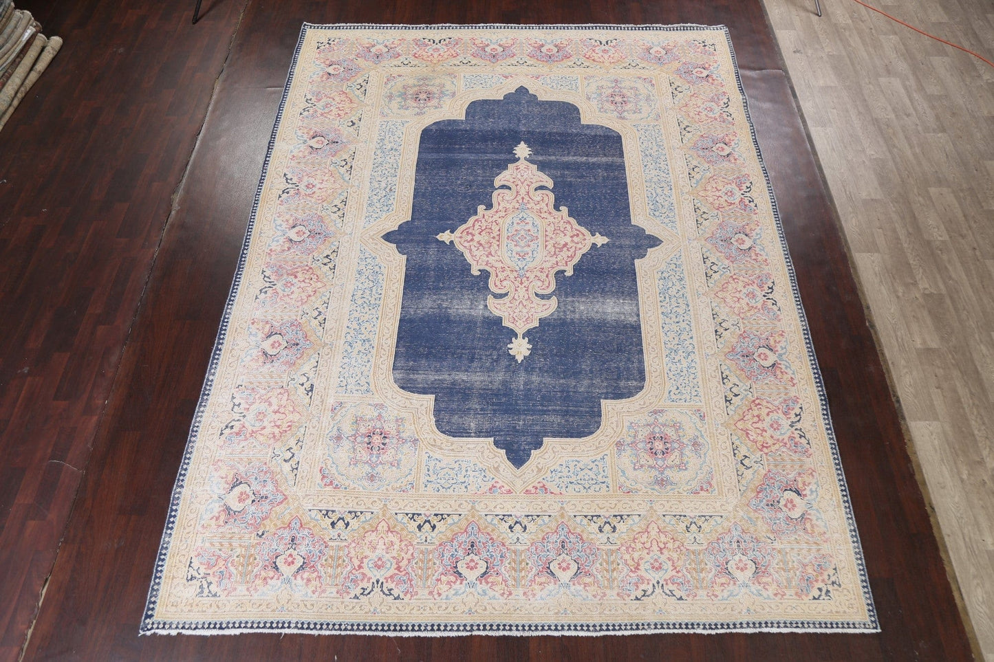 Navy Blue Kerman Persian Area Rug 10x13