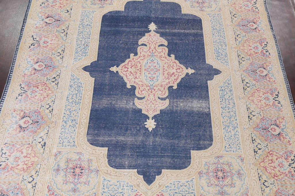 Navy Blue Kerman Persian Area Rug 10x13