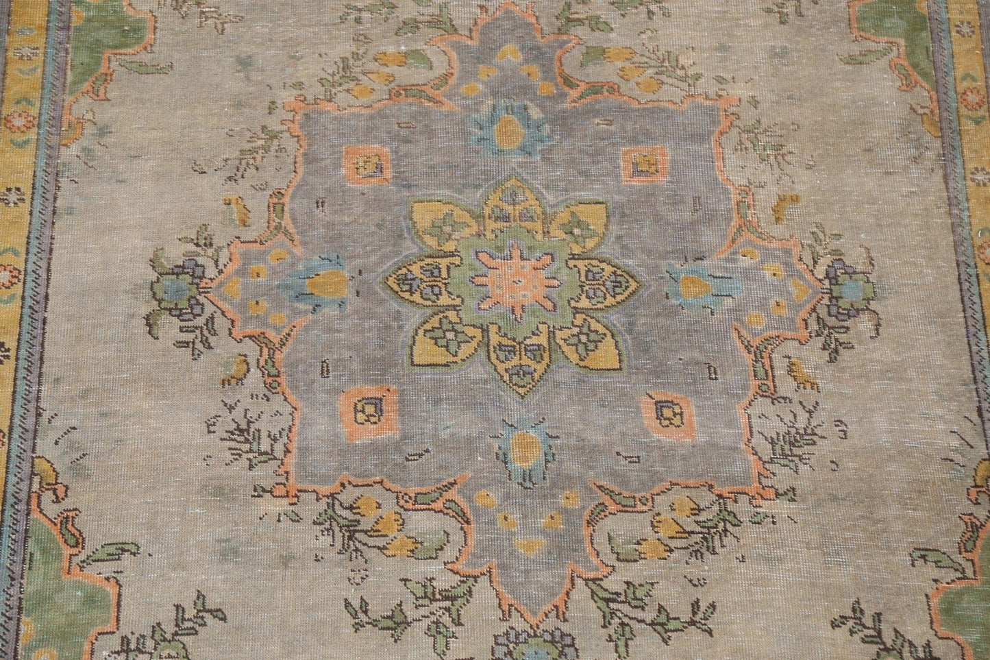 Distressed Tabriz Persian Area Rug 6x10