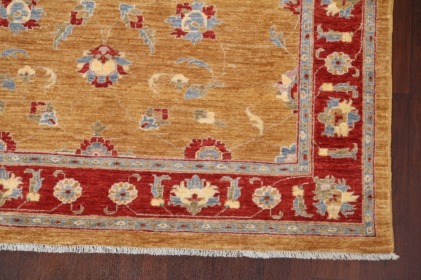 Vegetable Dye Oushak Wool Area Rug 5x6