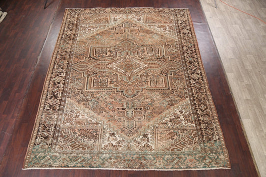 Handmade Heriz Persian Area Rug 11x13