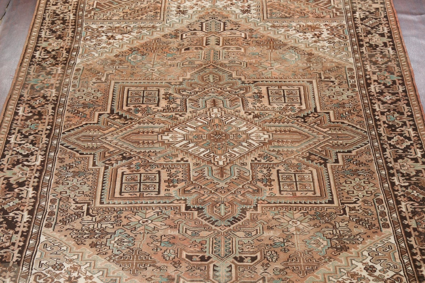 Handmade Heriz Persian Area Rug 11x13