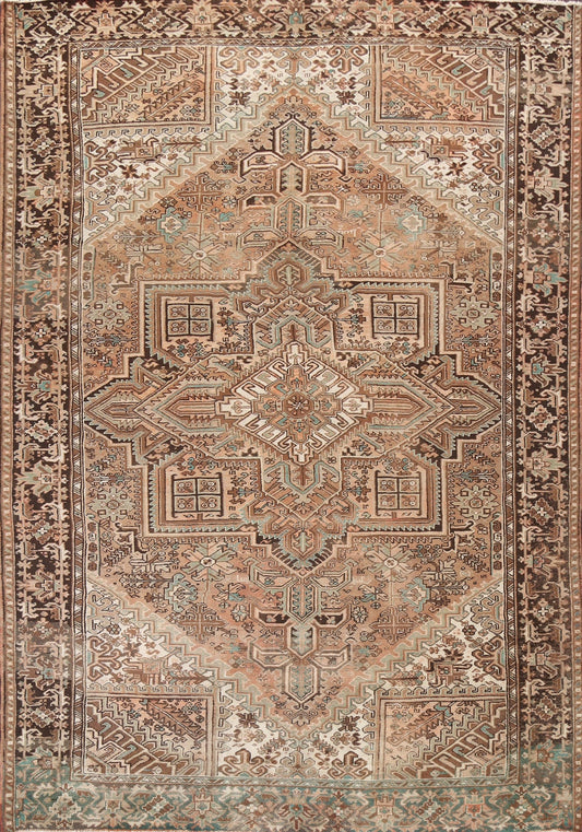 Handmade Heriz Persian Area Rug 11x13