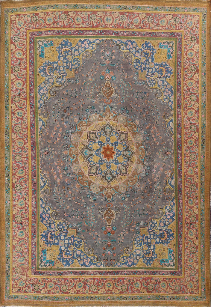 Over-Dyed Tabriz Persian Area Rug 10x13