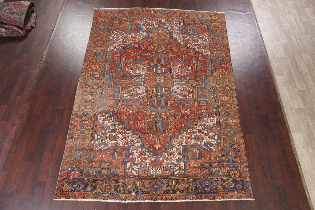 Geometric Heriz Persian Area Rug 8x11