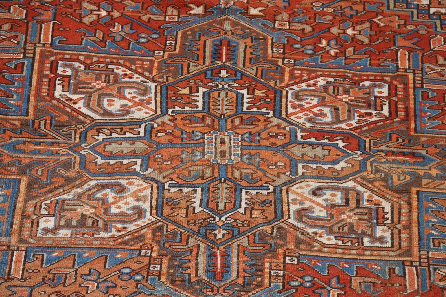 Geometric Heriz Persian Area Rug 8x11