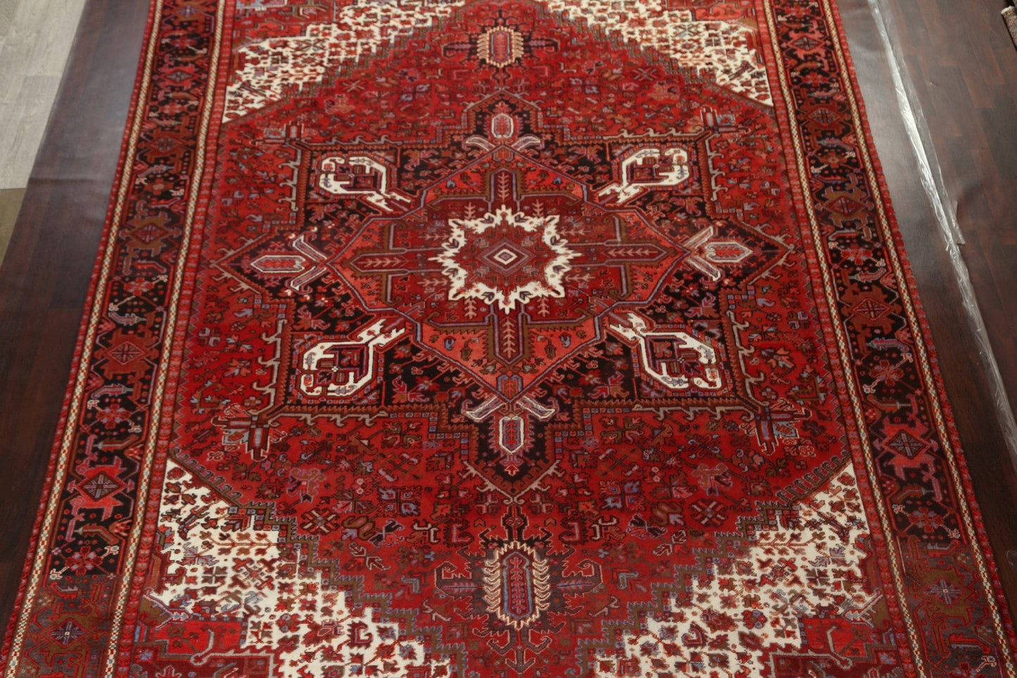 Red Heriz Persian Area Rug 10x13