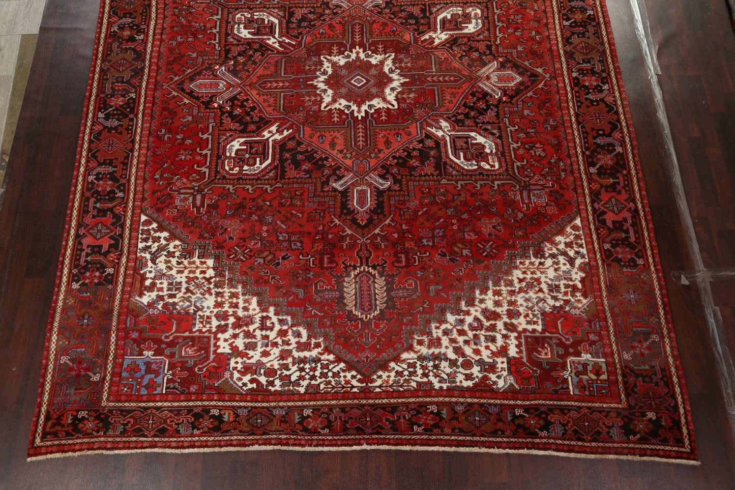 Red Heriz Persian Area Rug 10x13