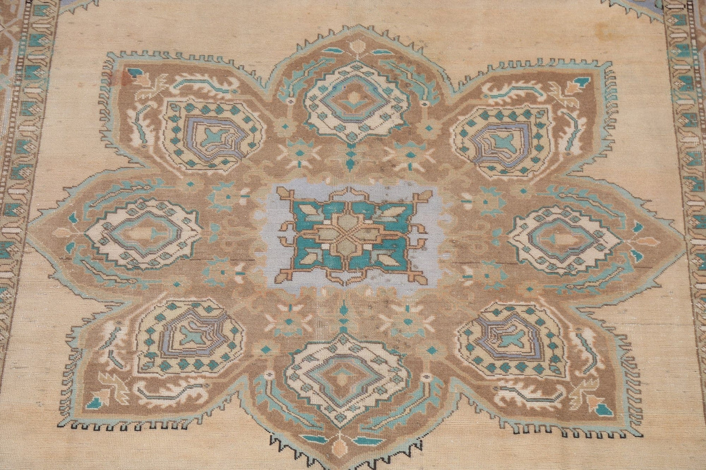 Geometric Heriz Serapi Persian Area Rug 7x10