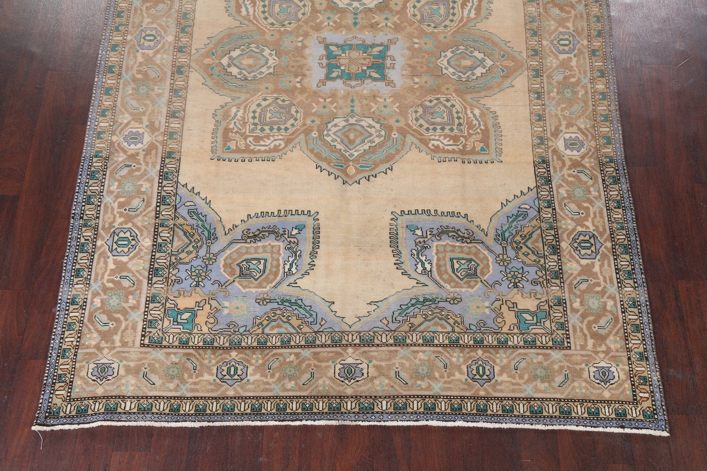 Geometric Heriz Serapi Persian Area Rug 7x10