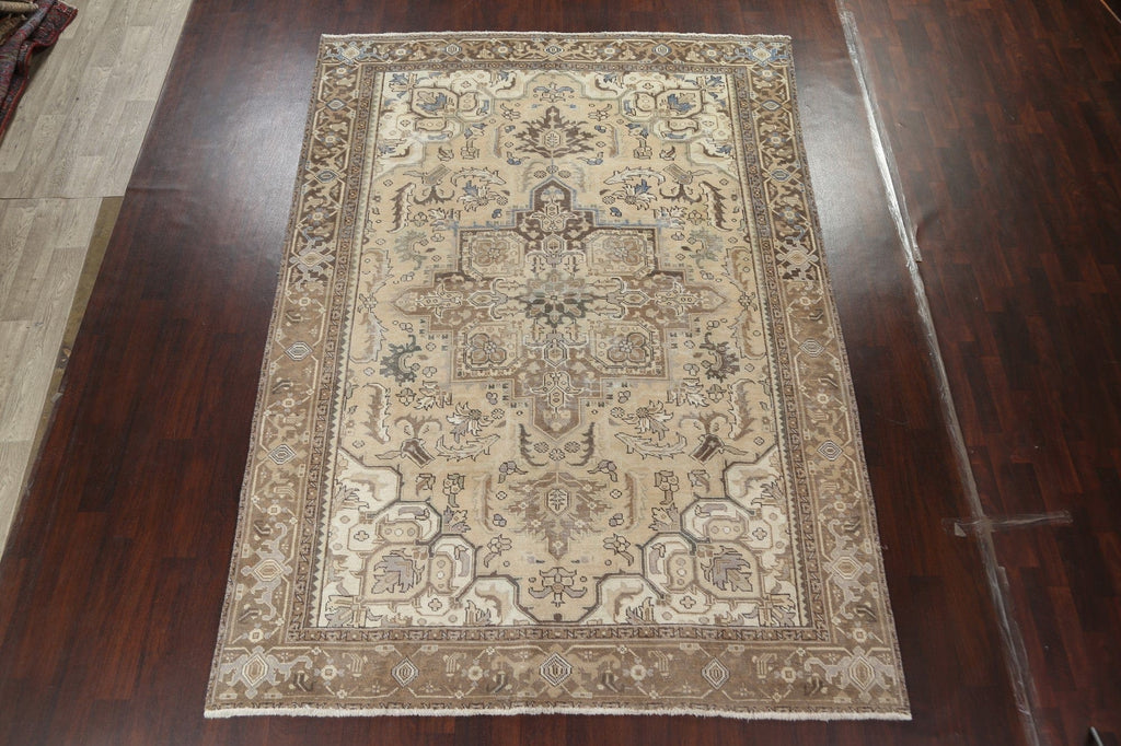 Handmade Heriz Persian Area Rug 8x11