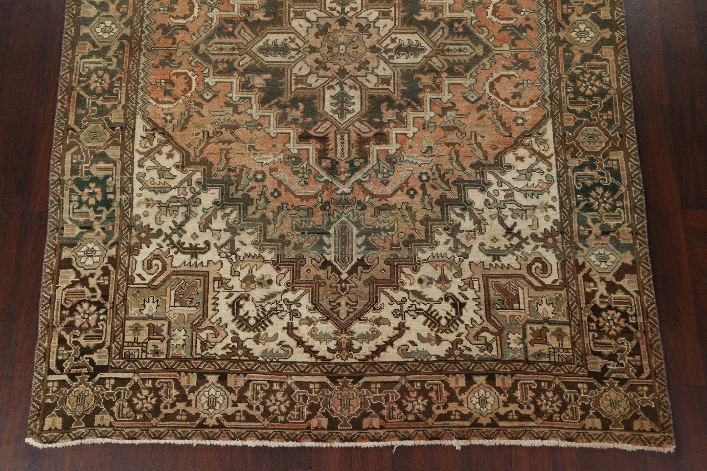 Handmade Heriz Persian Wool Rug 7x9