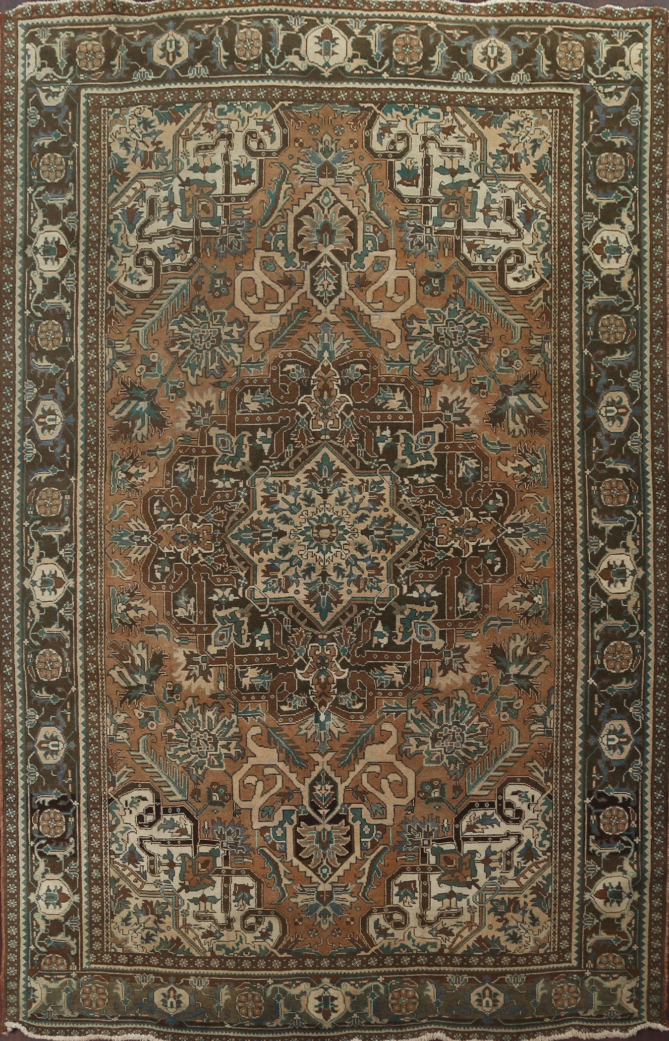 Handmade Heriz Persian Area Rug 8x11