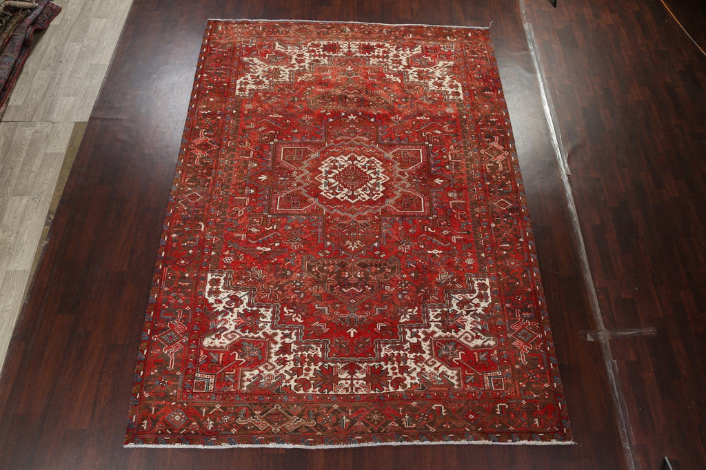 Red Heriz Persian Area Rug 8x12