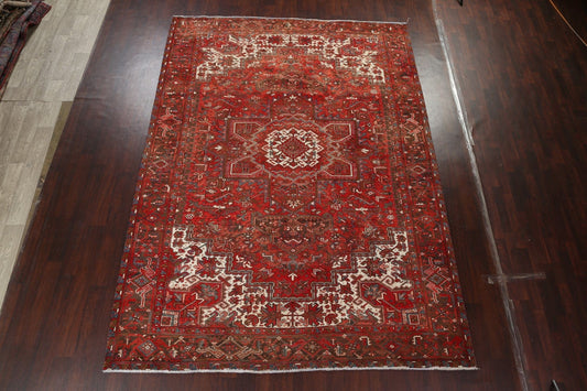 Red Heriz Persian Area Rug 8x12