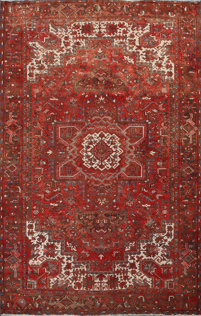 Red Heriz Persian Area Rug 8x12