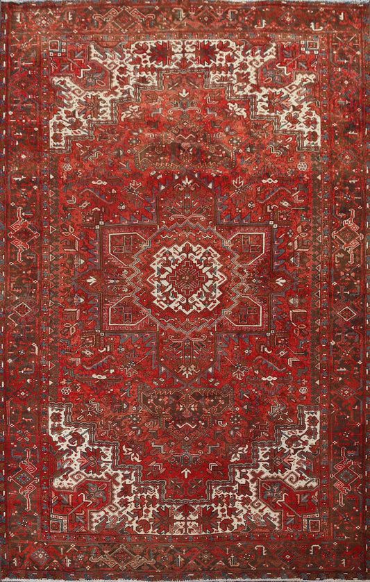 Red Heriz Persian Area Rug 8x12