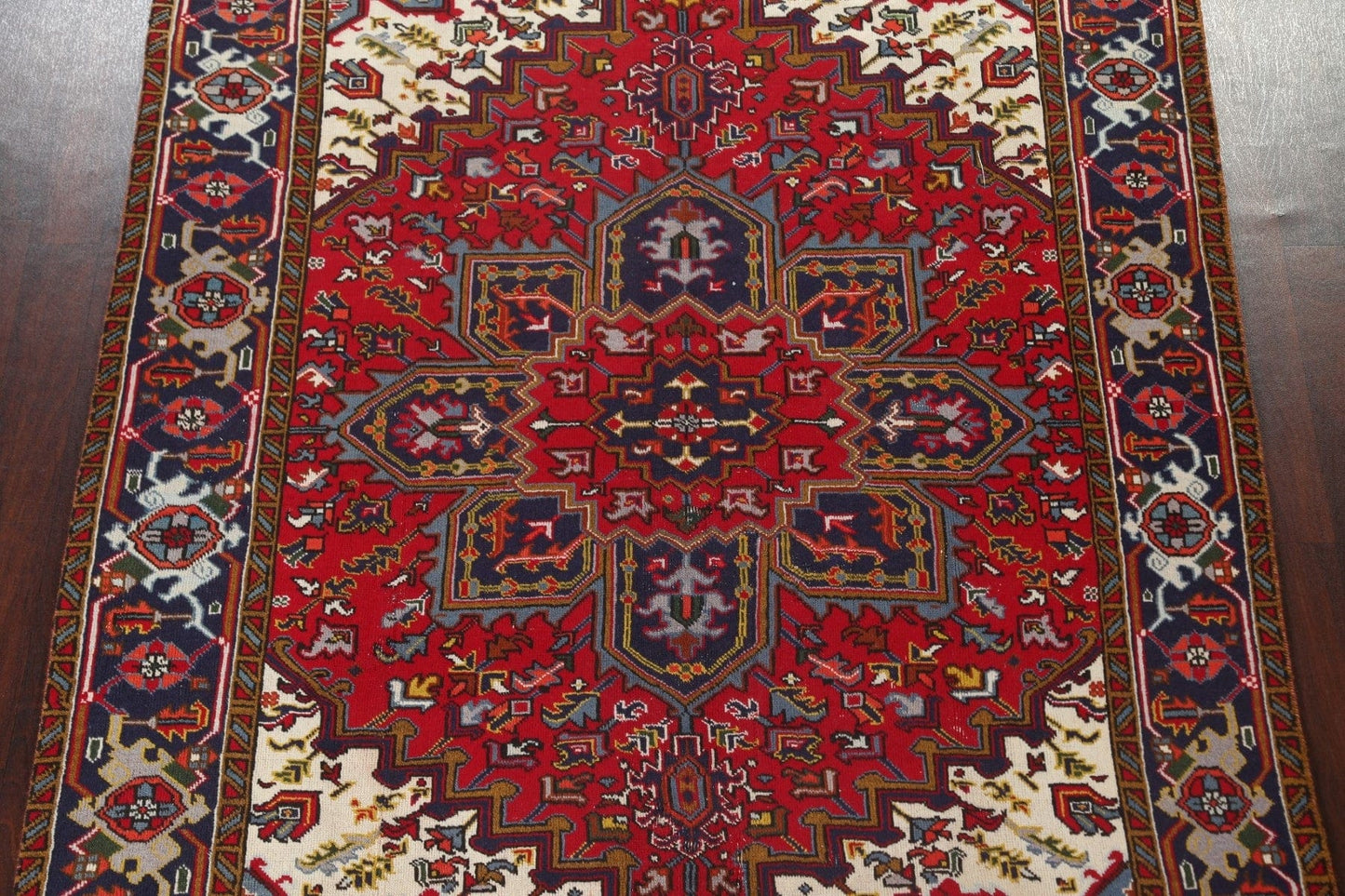 Red Heriz Persian Area Rug 7x9