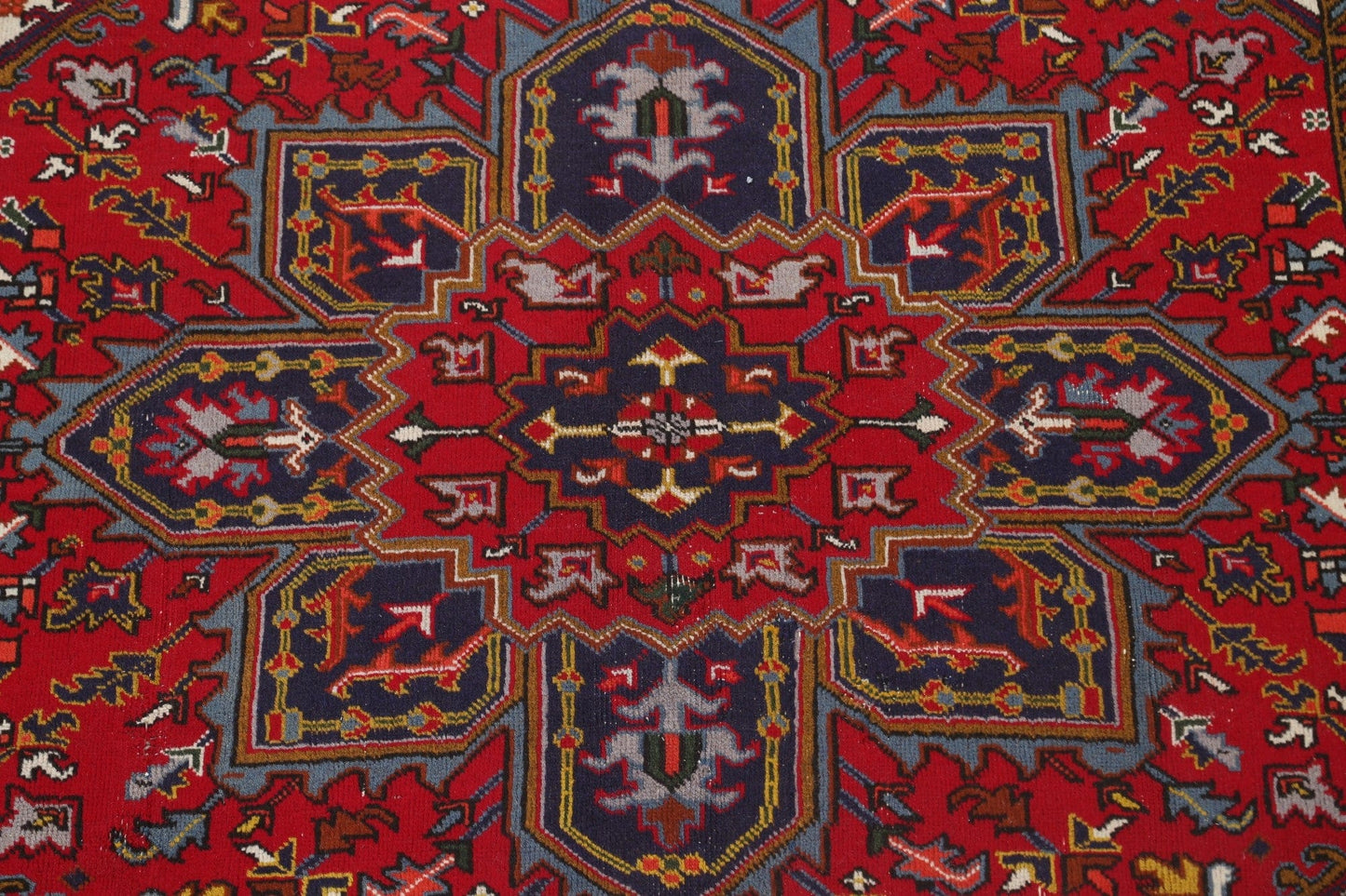 Red Heriz Persian Area Rug 7x9