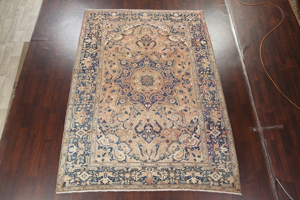 Vintage Heriz Persian Handmade Rug 8x11