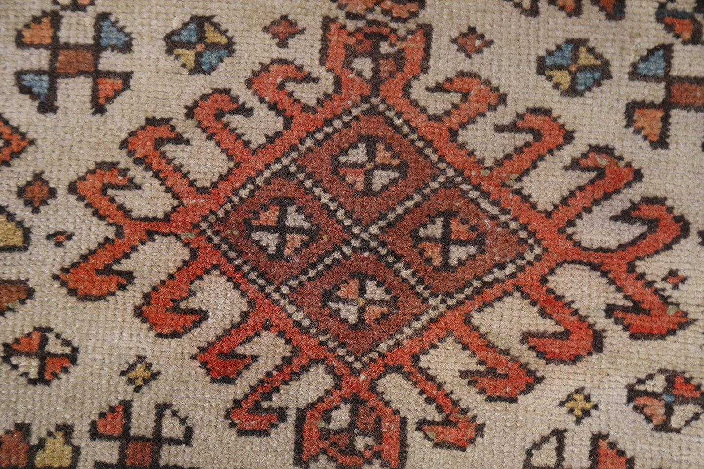 Vintage Gharajeh Persian Runner Rug 2x9