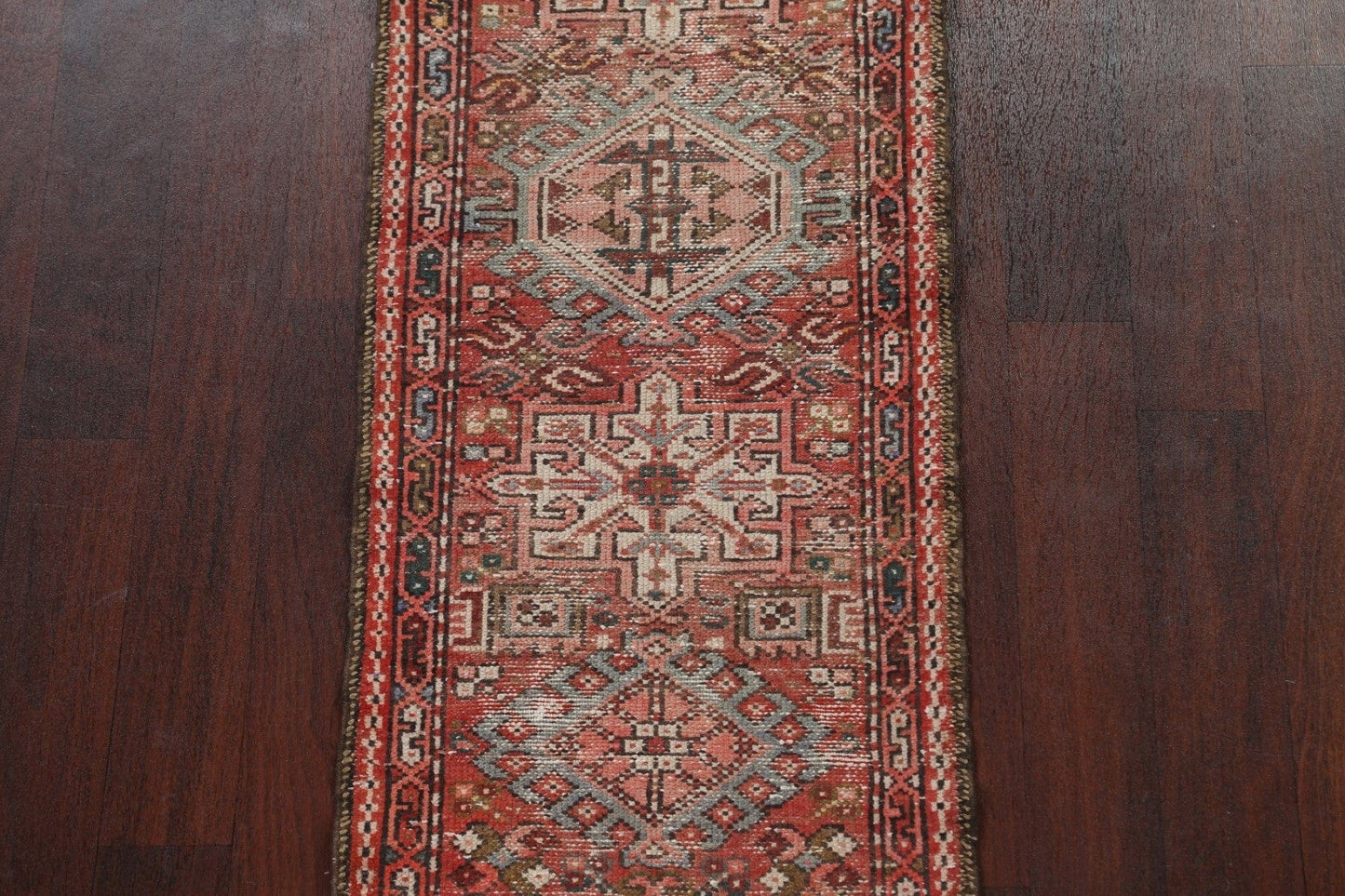 Antique Gharajeh Persian Runner Rug 2x11