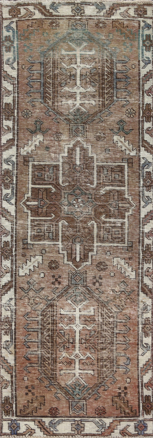 Antique Ardebil Persian Handmade Rug 2x7