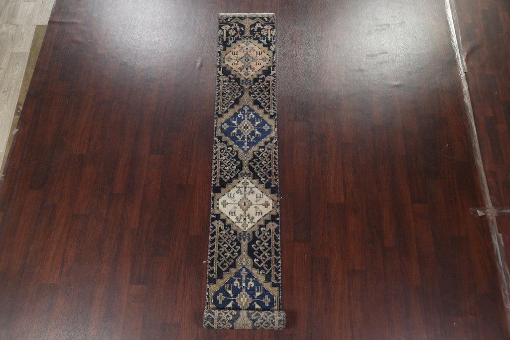 Handmade Ardebil Persian Runner Rug 2x13