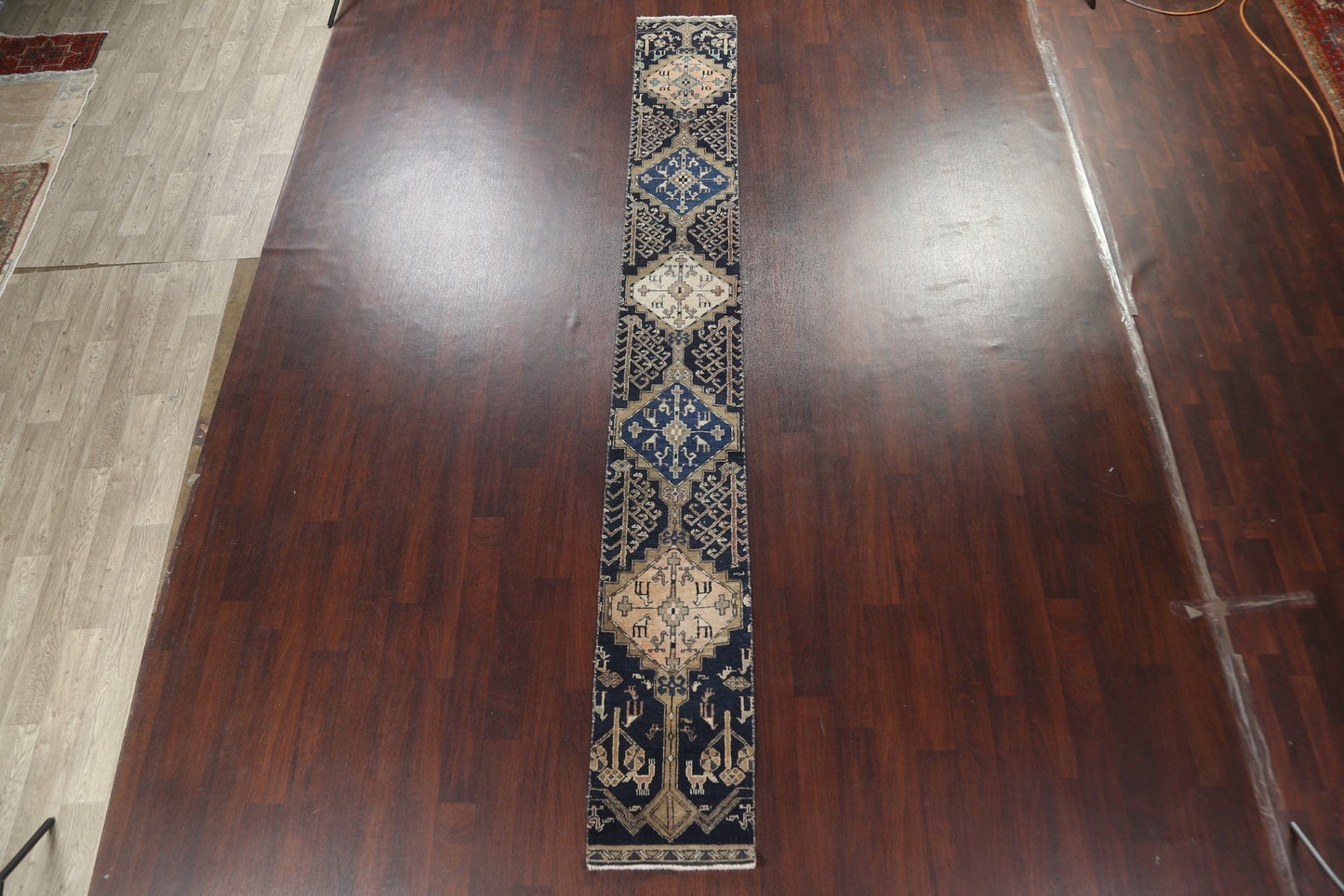 Handmade Ardebil Persian Runner Rug 2x13