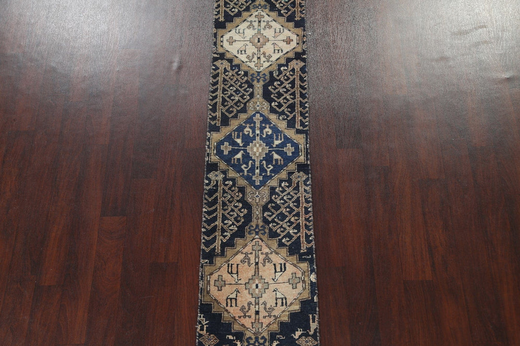 Handmade Ardebil Persian Runner Rug 2x13