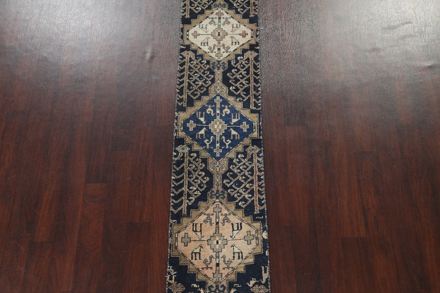 Handmade Ardebil Persian Runner Rug 2x13