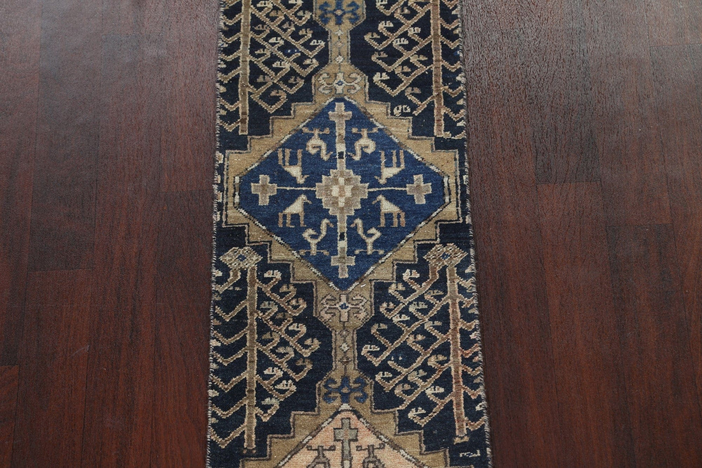 Handmade Ardebil Persian Runner Rug 2x13